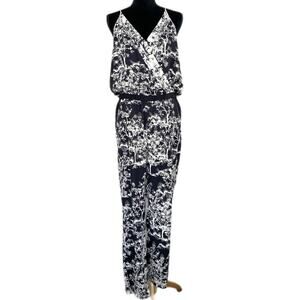Diane von Furstenberg Silk Blend Shany Patterned Jumpsuit - Women's Size 12